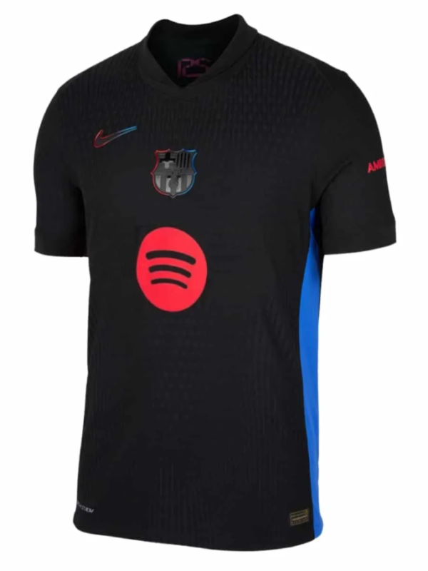 FC Barcelona 2024 25 Away Shirt Black Second Kit